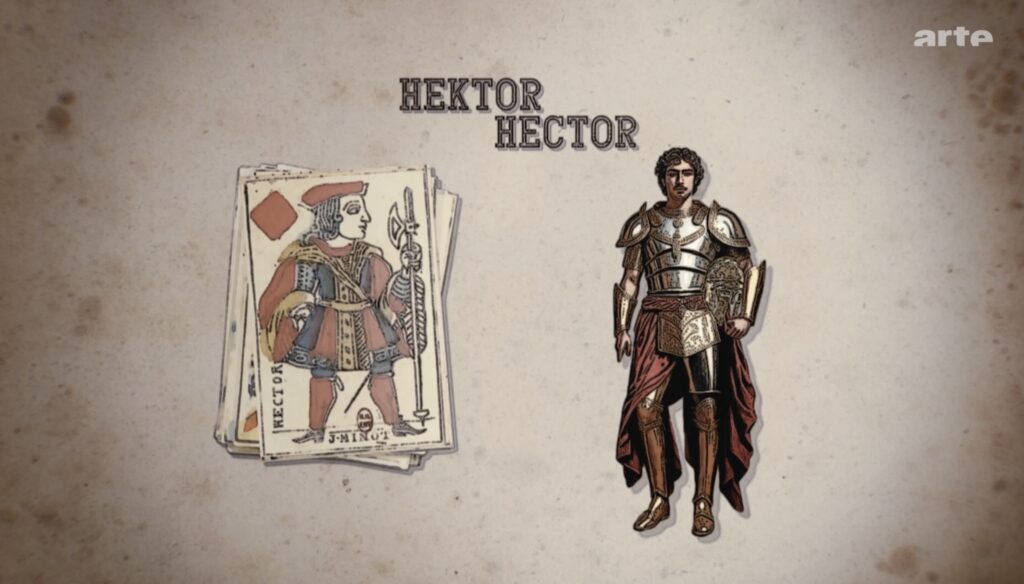 Karten-Vorbilder - Karo Bube - Hektor