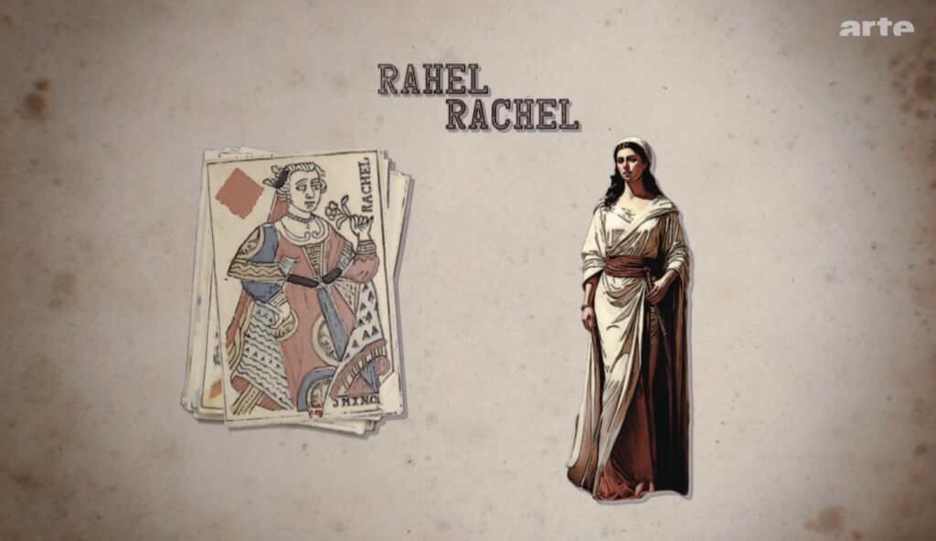 Karten-Vorbilder - Karo Dame - Rahel