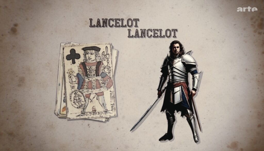 Karten-Vorbilder - Kreuz Bube - Lancelot