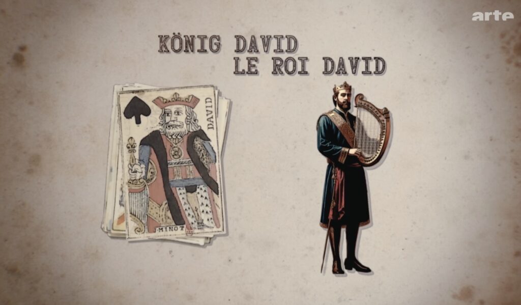 Karten-Vorbilder - Pik König - König David