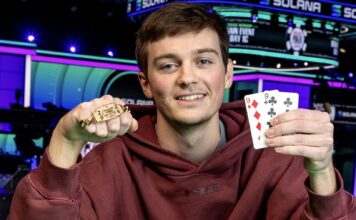 WSOP #84 – Myles Mullay dreht 12 Big Blinds in einen Sieg im $5,000 Super Turbo Bounty!