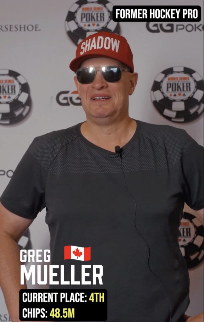 WSOP 2026 Main Event Final Table - Greg Mueller CAN