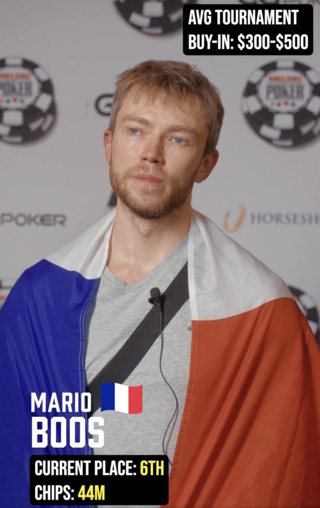 WSOP 2026 Main Event Final Table - Mario Boos FRA