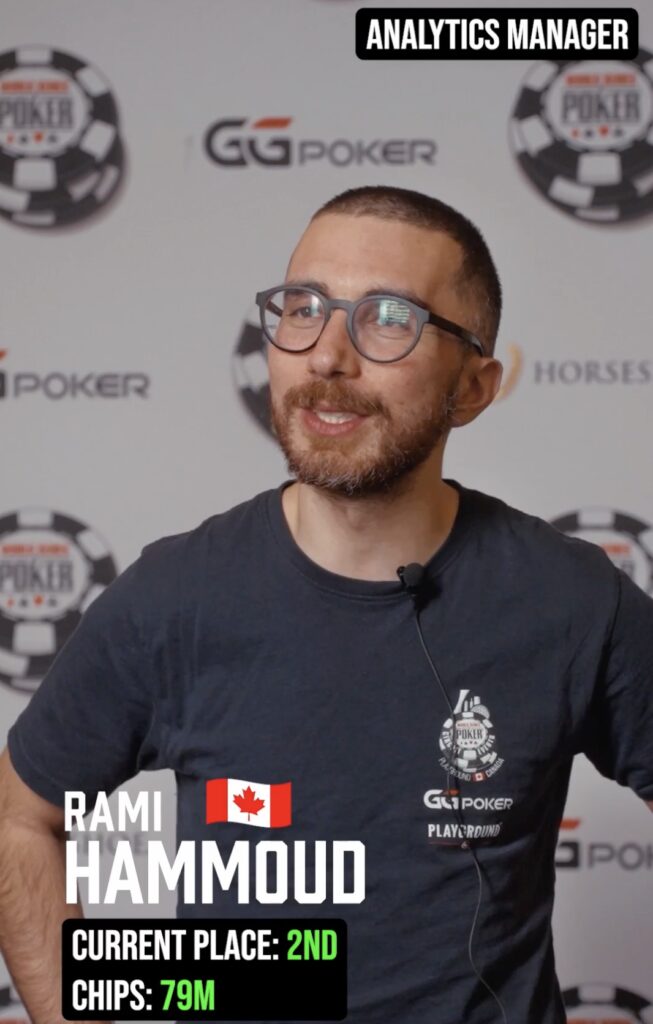 WSOP 2026 Main Event Final Table - Rami Hammoud CAN