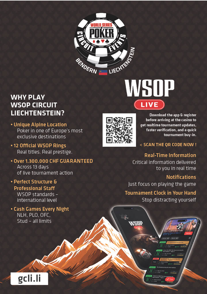 WSOP Circuit Liechtenstein 2026 II - GCLI - WSOP Live App