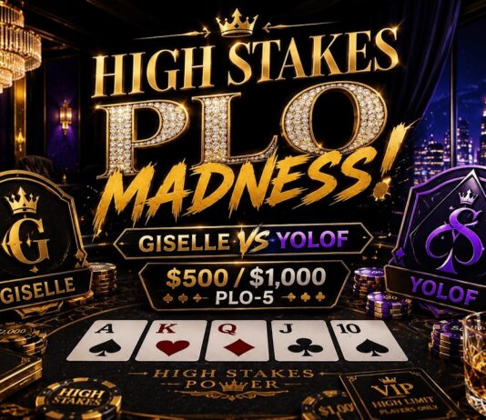 Verrückt! Giselle54 vs. yolof1 Wahnsinn im 5-Card PLO $500/$1000 (Video inside)! BJP Bobby James Poker High Stakes YouTube Video - Giselle54 vs yolof1