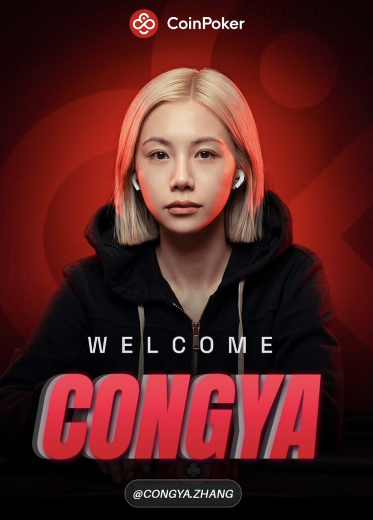 CoinPoker Ambassador Congya Zhang