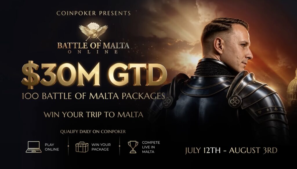CoinPoker Battle of Malta BoM Packages