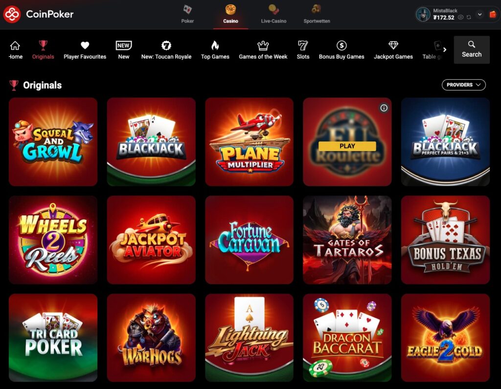 CoinPoker Casino Originals