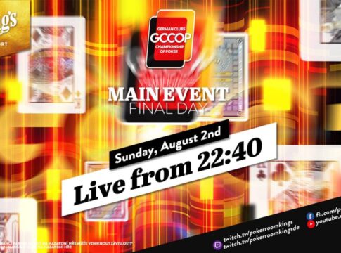Sonntag ab 22:40 Uhr – Finale der €250 German Club Championship Of Poker aus dem King’s!