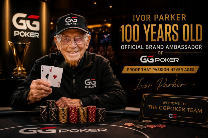 Ivor Parker GGPoker Ambassador 100 Years old Ivor Parker GGPoker Ambassador 100 Years old