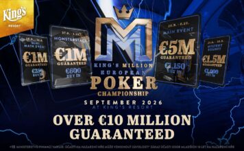 Die King’s Million European Championship kommt im September mit über €10 Millionen GTD!