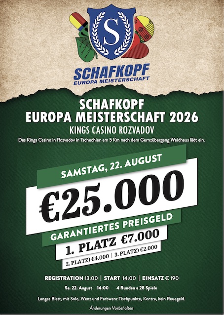 Kings Schafkopf Europa Meisterschaft