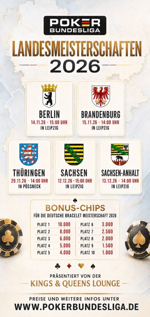 Landesmeisterschaften 2026 Poker-Bundesliga