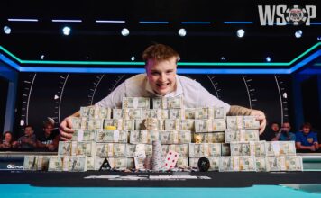 WSOP Main Event Final Table – $10M Powerjam entscheidet das Heads-Up zwischen Jumalon und Saaskilahti! WSOP Main Event Champion 2026: Lucas Jumalon (USA)