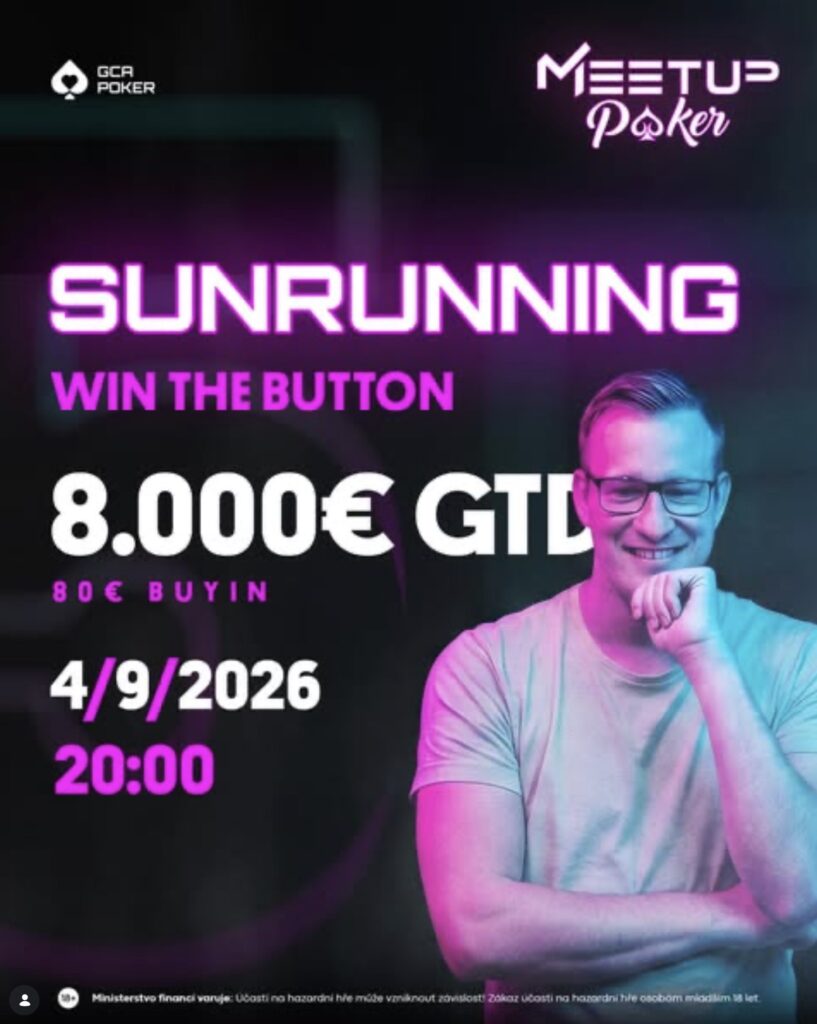 MUP MeetUp Poker - Sunrunning - Win the Button