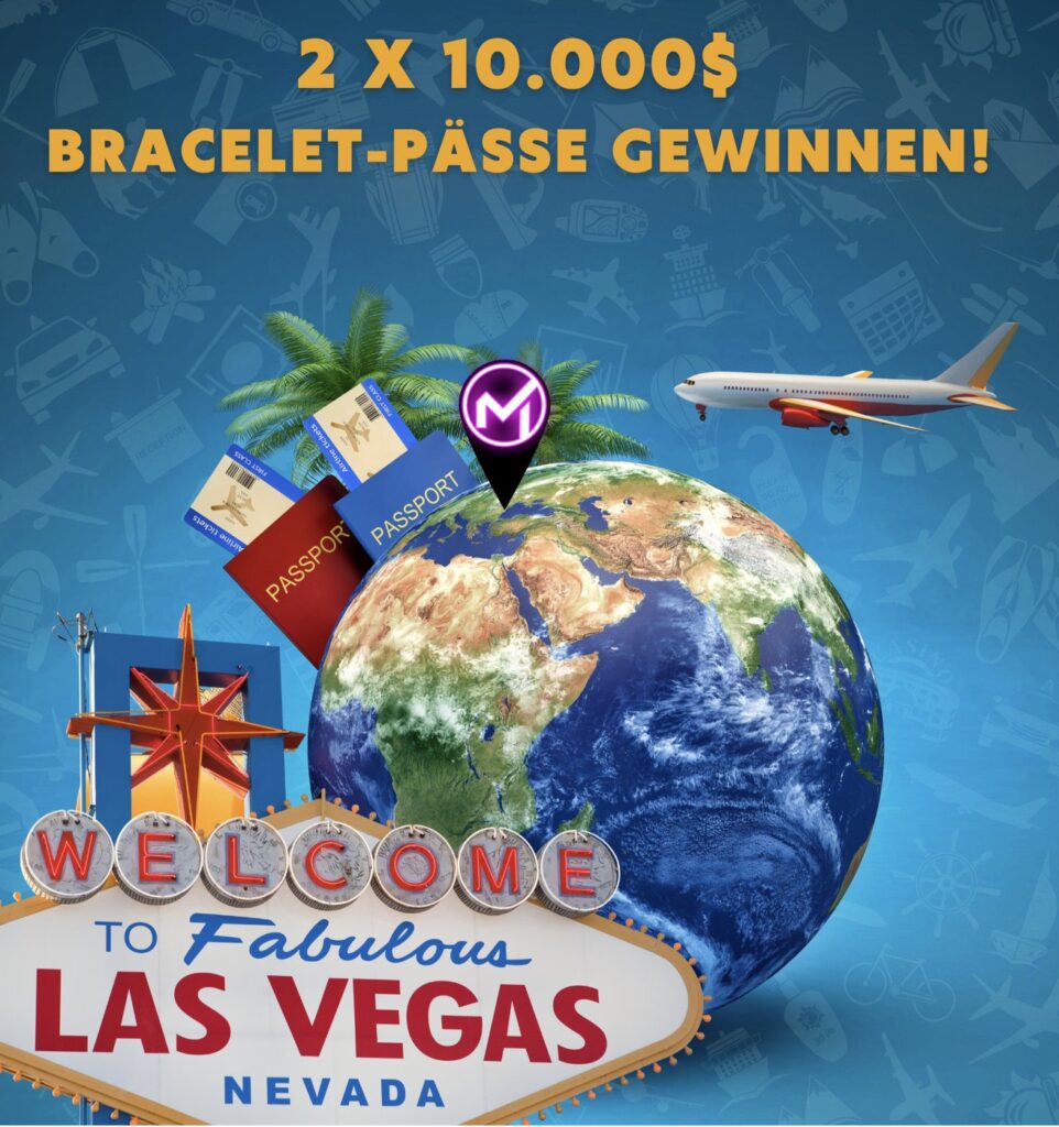 MeetUp Poker - 2x 10000 USD Bracelet-Pass