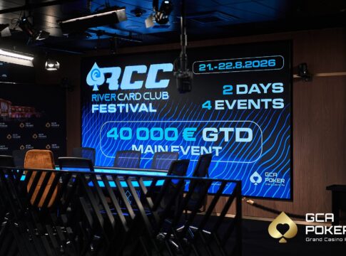 Samstag ab 18:30 Uhr – €150 River Card Club Main Event aus dem GCA Pokerroom 2.0!
