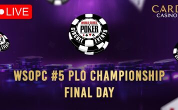 Freitag ab 16:30 Uhr – Finale des €1.800 WSOPC PLO Event #5 aus dem Card Casino SK!