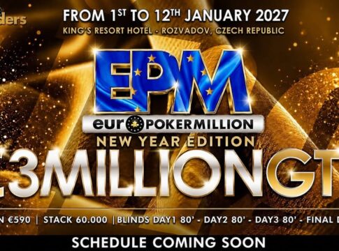 Euro Poker Million (EPM) mit €3.000.000 GTD gleich zweimal 2027 im King’s!