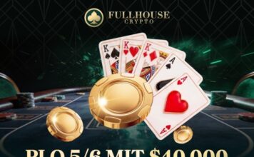 Ab heute täglich $40.000 Cash Drops auf FullHouse Crypto! FHC führt Private Tables ein! FHC FullHouse Crypto Full House Crypto Cash Splash Drops PLO5 PLO6