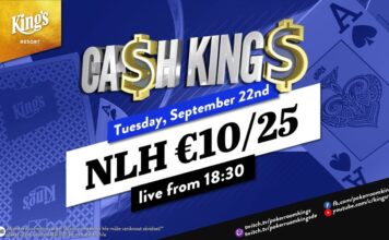 Dienstag ab 18:30 Uhr – Ca$h King$ Special NLH €10/€25 aus dem King’s!