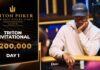 Triton Livestream vom Tag 1 des $200.000 Triton Jeju NLH Invitational Event #10!