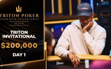 Triton Livestream vom Tag 1 des $200.000 Triton Jeju NLH Invitational Event #10!