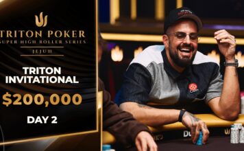 Triton Livestream vom Tag 2 des $200.000 Triton Jeju NLH Invitational Event #10!