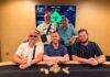 „Johnny Hell“ mal wieder im GCA-Himmel / Even Deal beendet das Megastack Turbo Die 5 Dealmaker im Noon Turbo: (v.l.n.r.) "Heisenberg24" (GER), Uwe Ziermaier (GER), "Johnny Hell" (GER), "JK1957" (VIE), "mg_stylez" (GER)