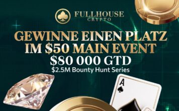 Letzte Chance – Full House Crypto legt $5-Ticket für die Bounty Hunt Series drauf!