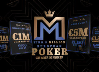 Nur noch wenige Tage: Die King’s Million European Poker Championship krönt das Pokerjahr in Rozvadov – €11.846.200 an Garantien!