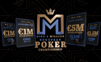 Nur noch wenige Tage: Die King’s Million European Poker Championship krönt das Pokerjahr in Rozvadov – €11.846.200 an Garantien!