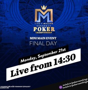 Montag ab 14:30 Uhr – Finale des €250 King’s Million European Championship Mini Main Event!