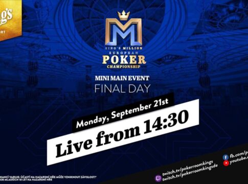 Montag ab 14:30 Uhr – Finale des €250 King’s Million European Championship Mini Main Event!
