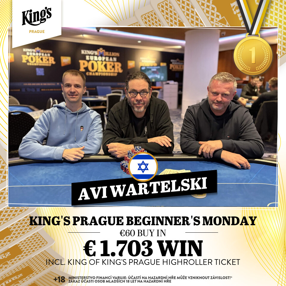 Kings Beginners Monday - vlnr Tomas Dubrava, Avi Wartelski, Tomas Dubrava