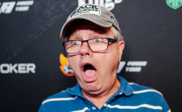 OLA Poker Tour Main Event – Wahnsinn: Walsh neuer Chipleader, OLA-Ambassador Kyte tütet für Tag 2 ein! OLA Poker Tour Main Event Monster-Chipleader Ian Walsh - hoch