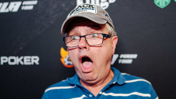 OLA Poker Tour Main Event Monster-Chipleader Ian Walsh - hoch OLA Poker Tour Main Event Monster-Chipleader Ian Walsh - hoch