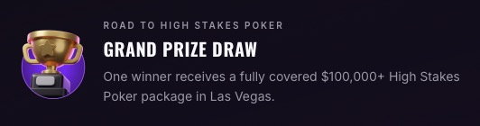 PokerGOFreeroll - CoinPoker x PokerGO High Stakes Poker 100k Seat - Grand Prize Draw
