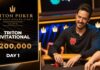 Triton Livestream vom Tag 1 des $200.000 Triton Jeju NLH Invitational Event #10!