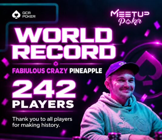 Exklusivinterviews – GCA & MUP auf dem Weg ins Guinness Buch der Rekorde?! World Record - Fabiulous Crazy Pineapple Special - GCA Poker Meetup Poker