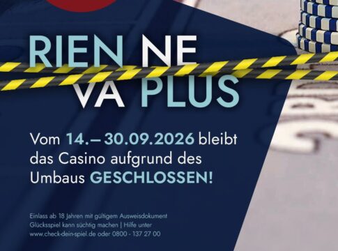 Casino Schenefeld macht für Umbau komplett dicht!