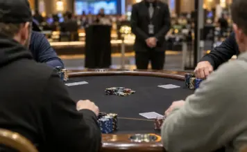 Adrian Mateos gewinnt Event #5 und führt die Poker Masters an Pokerturnier-Finaltisch mit Spielern, Karten und Chips bei den Poker Masters