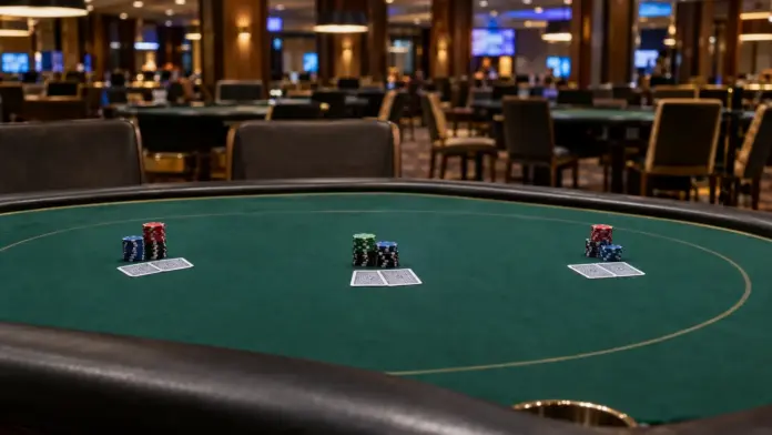 landaal-gewinnt-dutch-poker-masters-high-roller Leerer Finaltisch des Pokerturniers im King’s Resort Rozvadov mit Chips und Karten