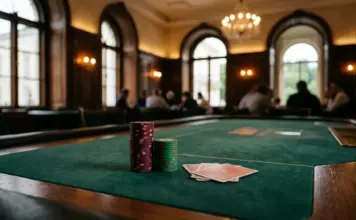 15.000 Euro garantiert beim vierten Poker-Cup-Termin in Salzburg Pokerchips und Spielkarten auf einem Casinotisch für den Poker Cup Salzburg