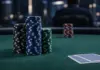 Van de Linde erreicht Tag 2 bei den Dutch Poker Masters Pokerchips auf einem Turniertisch stehen sinnbildlich für den Einzug in Tag 2 der Dutch Poker Masters.
